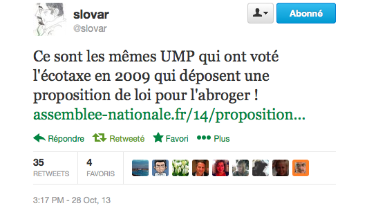 2cotaxe Sarkozy Tweet @slovar