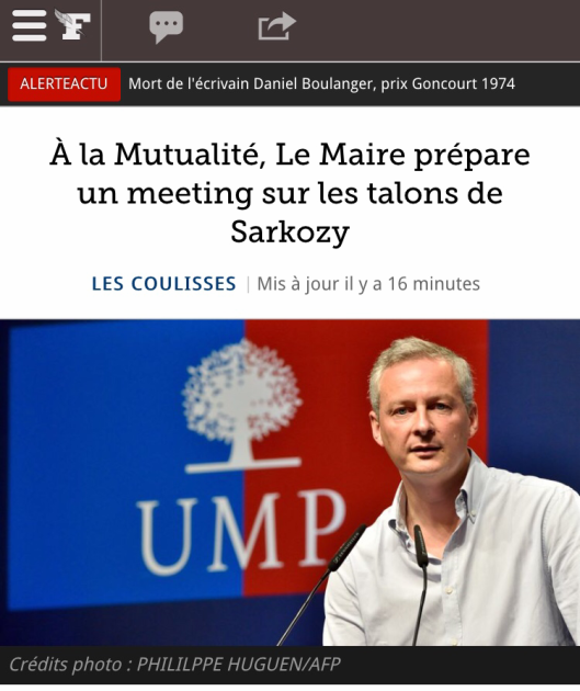 Le MAire Sarkozy talons Figaro