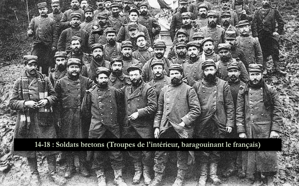 14-18 - Soldats bretons (baragouinant le français)... [Troupes coloniales (de l'intérieur)]