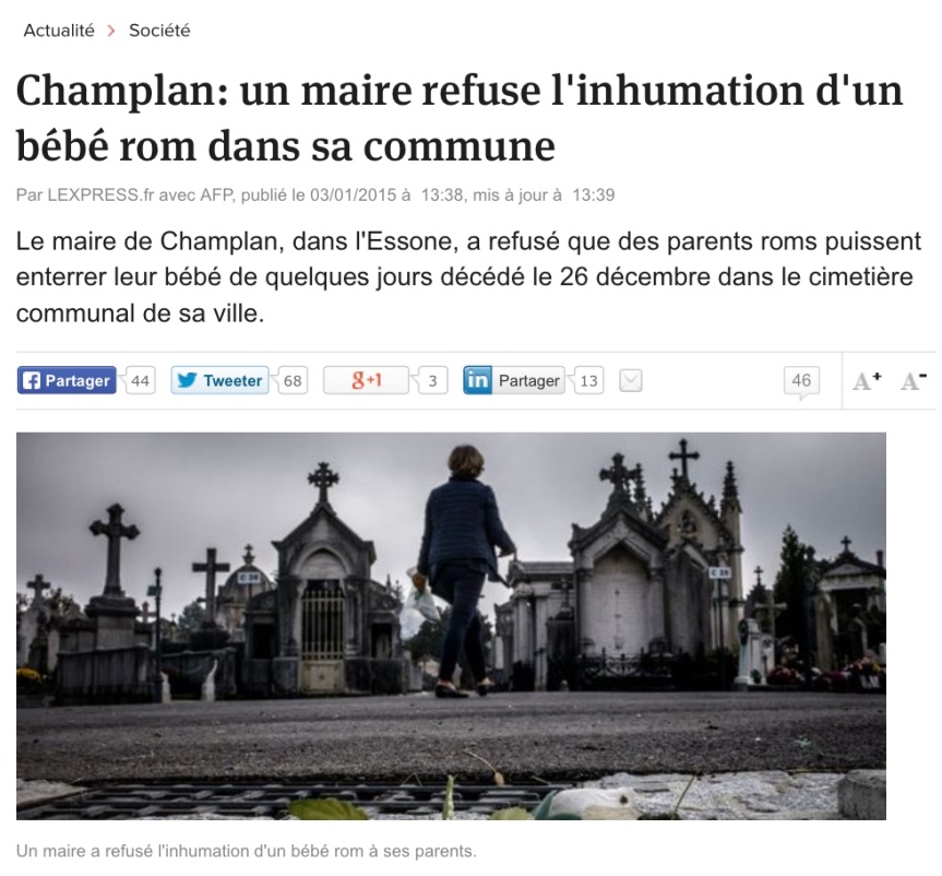 Bébé inhumation Champlan Essone