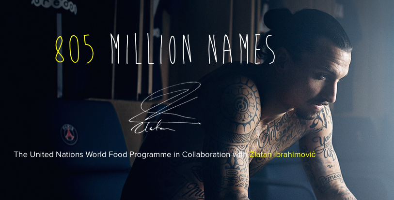 The United Nations World Food Programme in Collaboration with Zlatan Ibrahimović