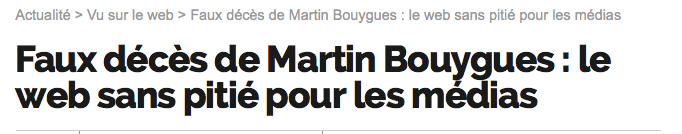 Faux décès de Martin Bouygues : le web sans pitié pour les médias