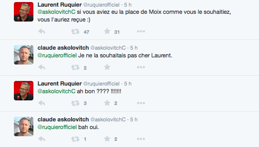 Ruquier Askolovitch twitter clash